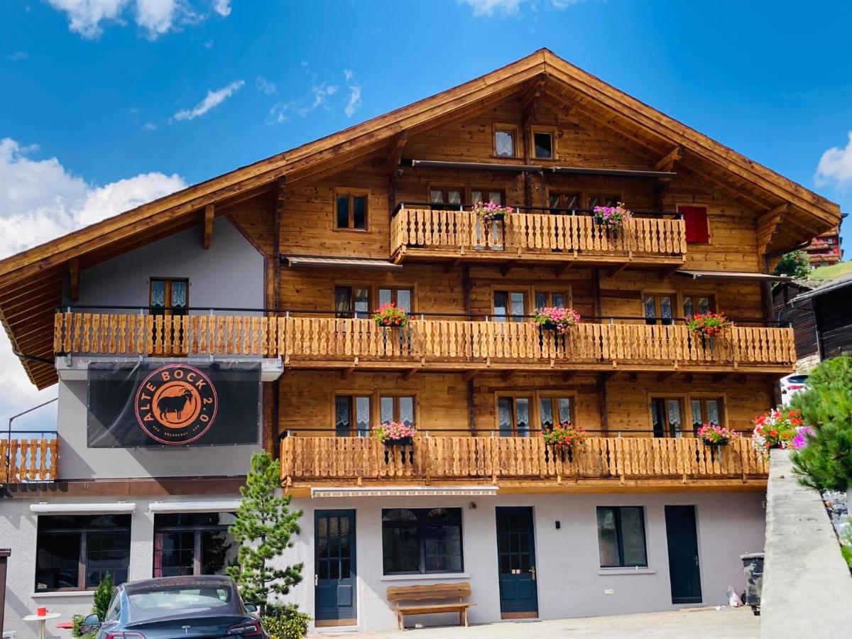 Alte Bock 2.0 Acomodação com café da manhã Grächen Exterior foto